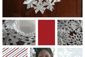 Coffee Filter Snowflakes