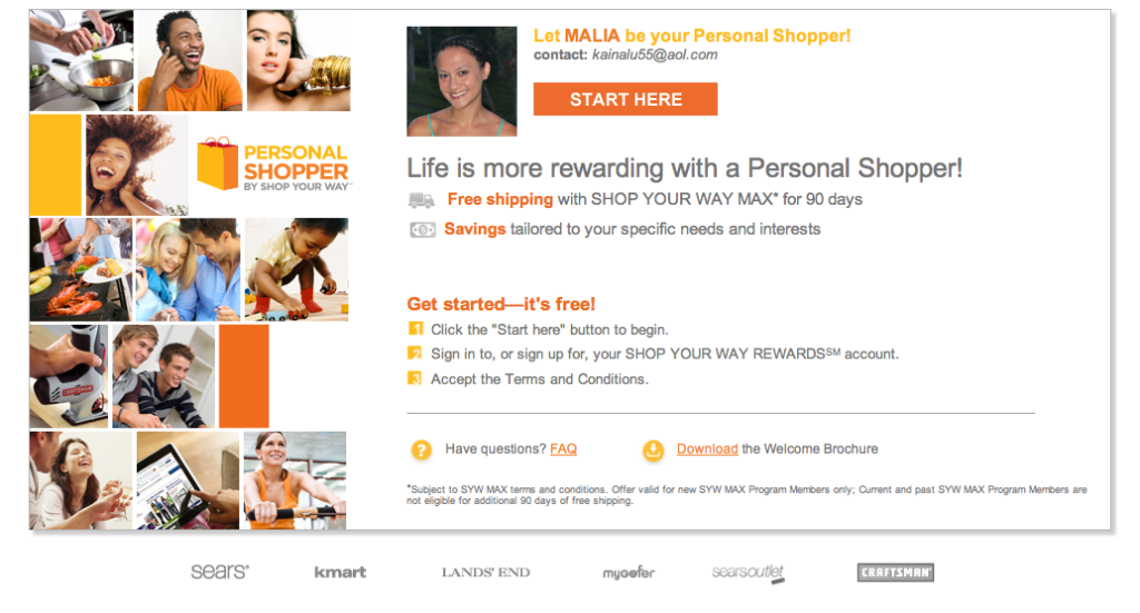 personal shopper shopyourway