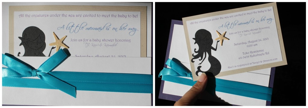 baby shower invite mermaid