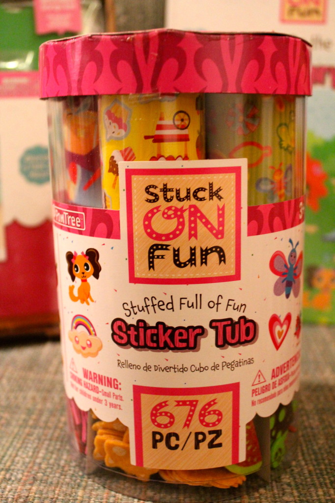 bucket of stickers PomTree