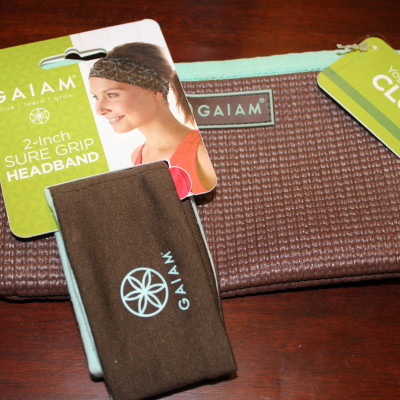 Gaiam Yoga Clutch and Sure Grip Headband