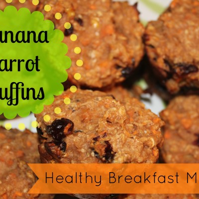Healthy Banana Carrot Muffins