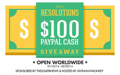 $100 Paypal Cash Giveaway