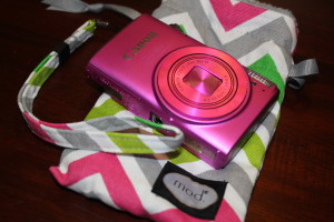pink canon camera case