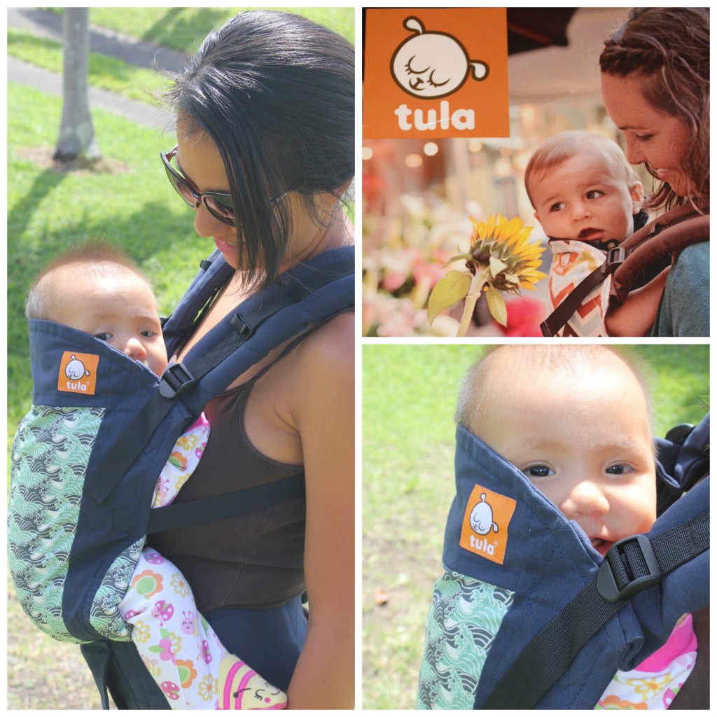 tula wave print baby carrier