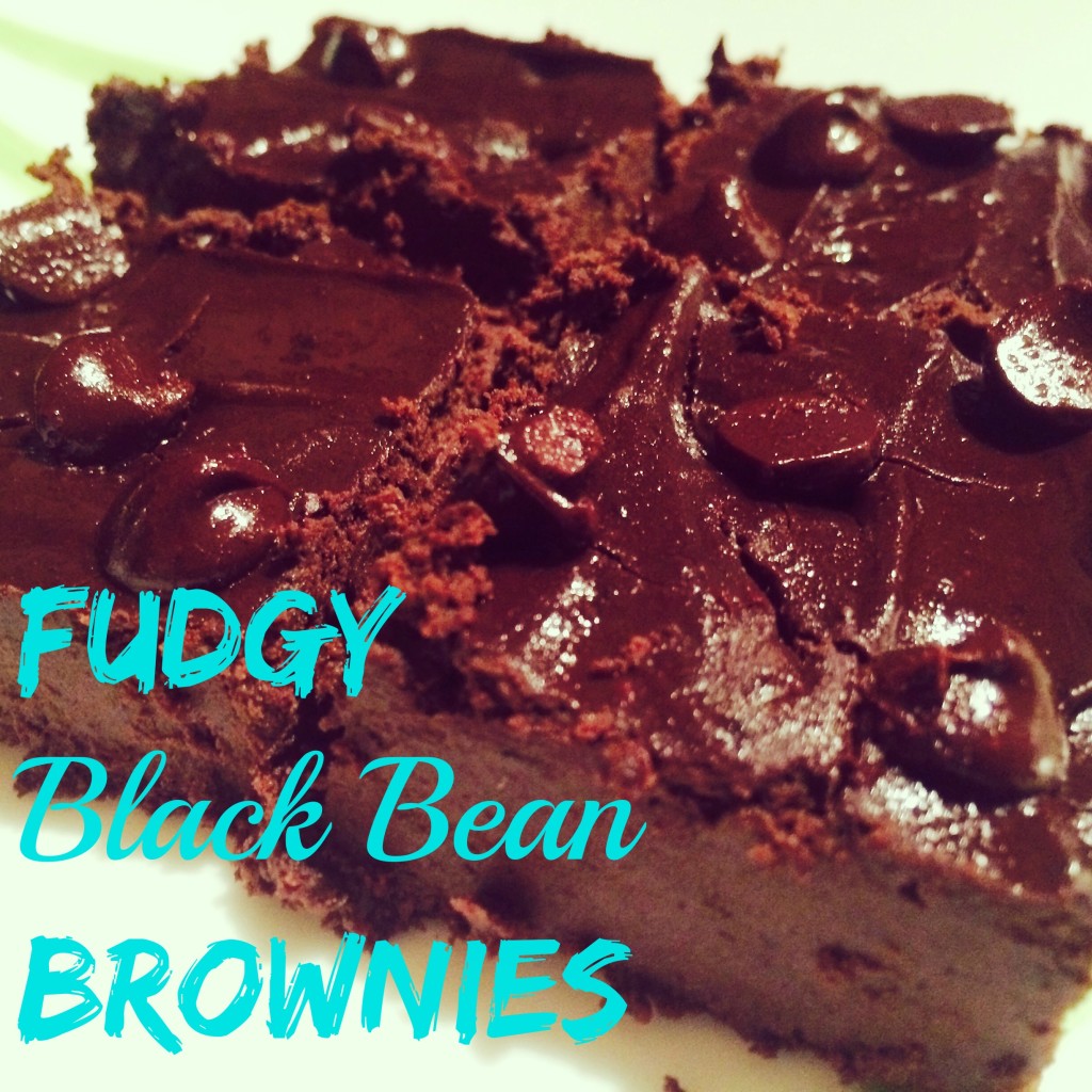fudgy black bean brownies