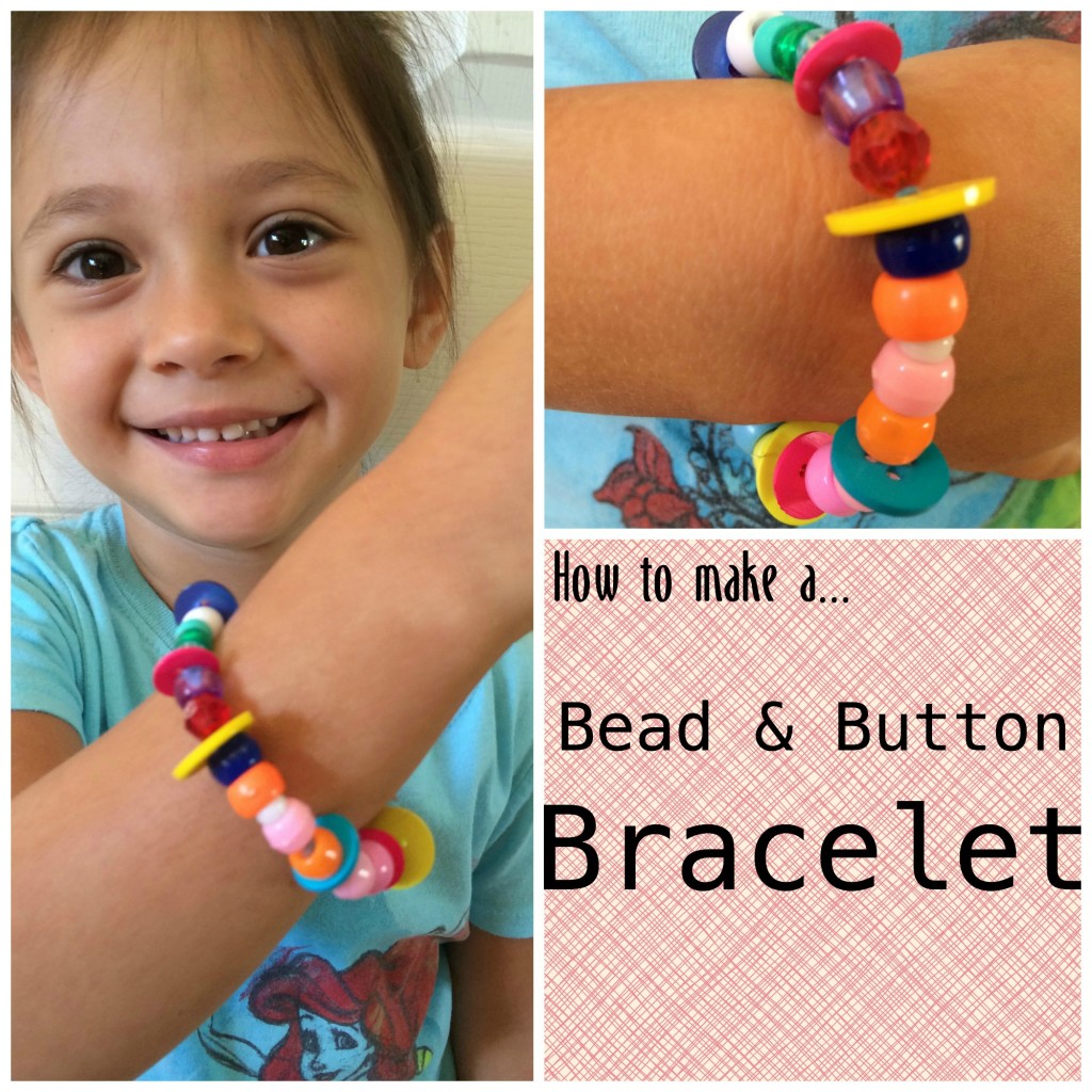 diy bead and button bracelet