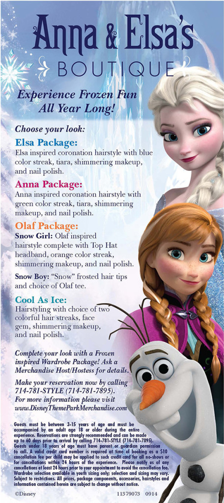 frozen makeovers anna & elsa's boutique