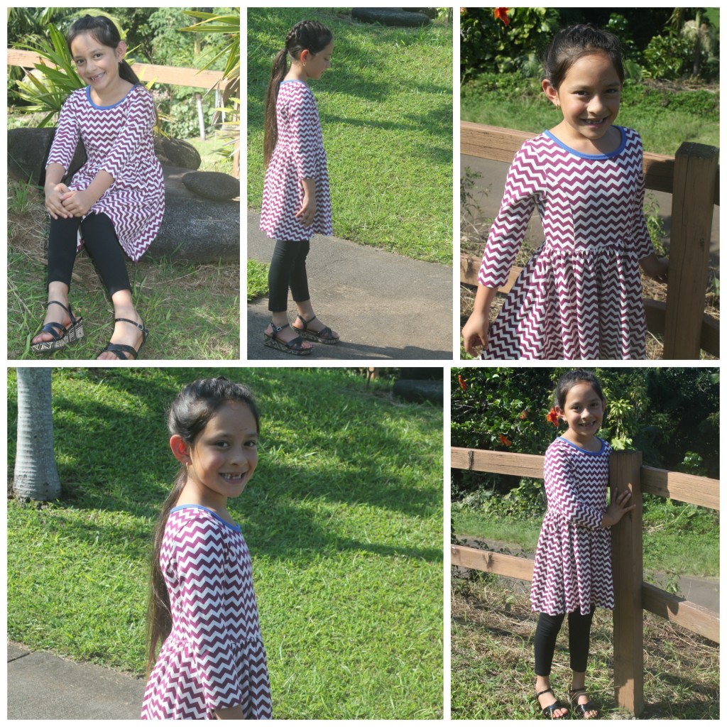 FabKids December Hilina'i Chevron Dress