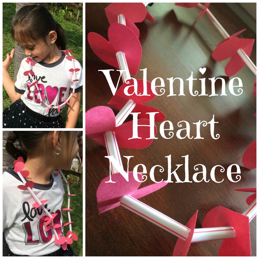 Preschool Craft Valentine's Heart Necklace