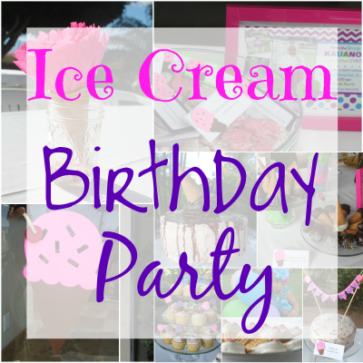 Ice Cream Themed Birthday Party