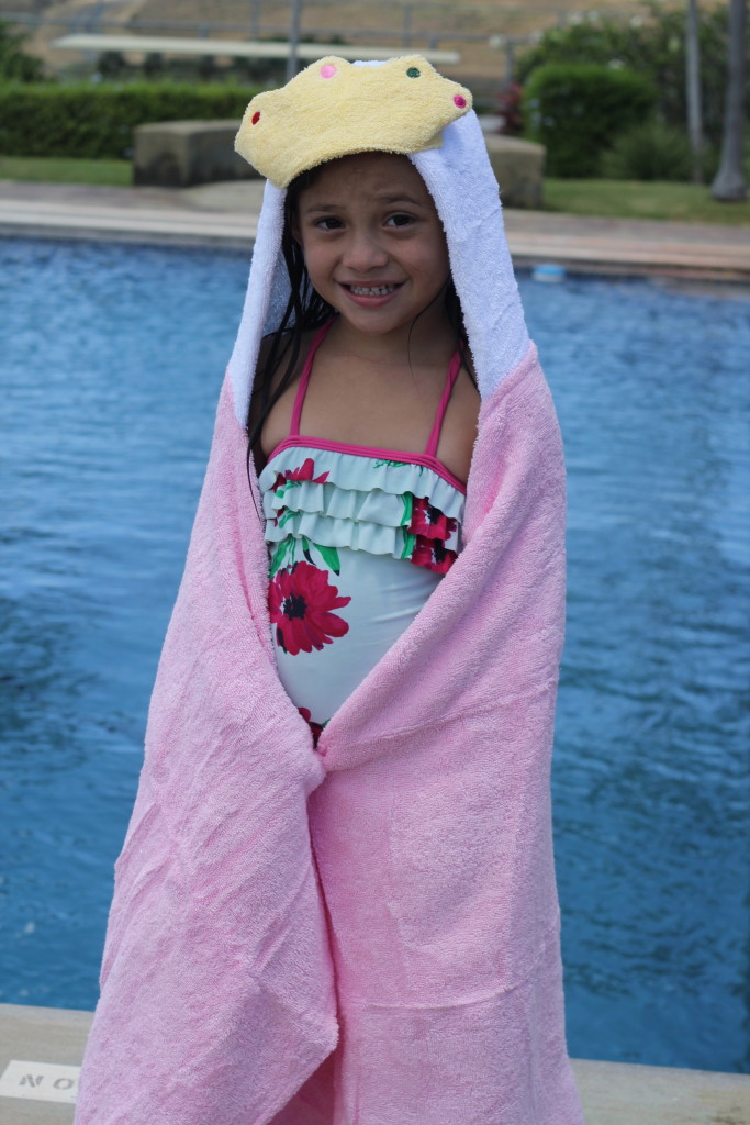 hooded princess towel