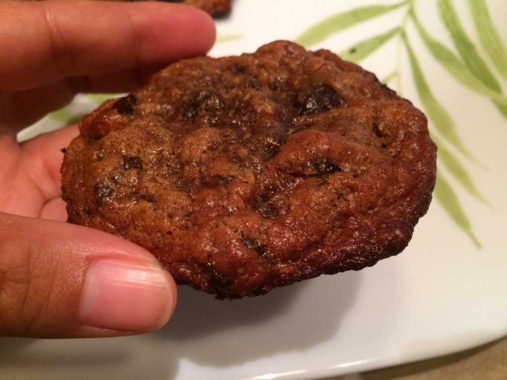 flourless peanut butter chocolate chip cookie