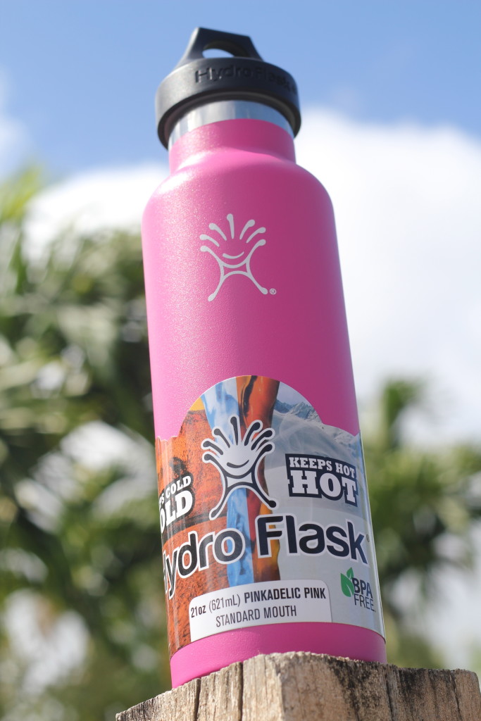 pink hydroflask insulated water bottle