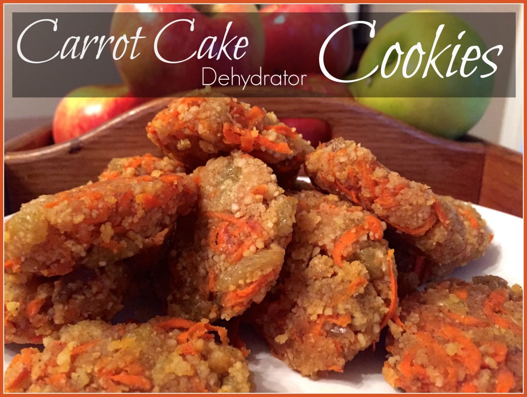 carrot cake dehydrator cookies