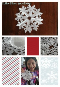 Coffee Filter Snowflake Craft for Kids