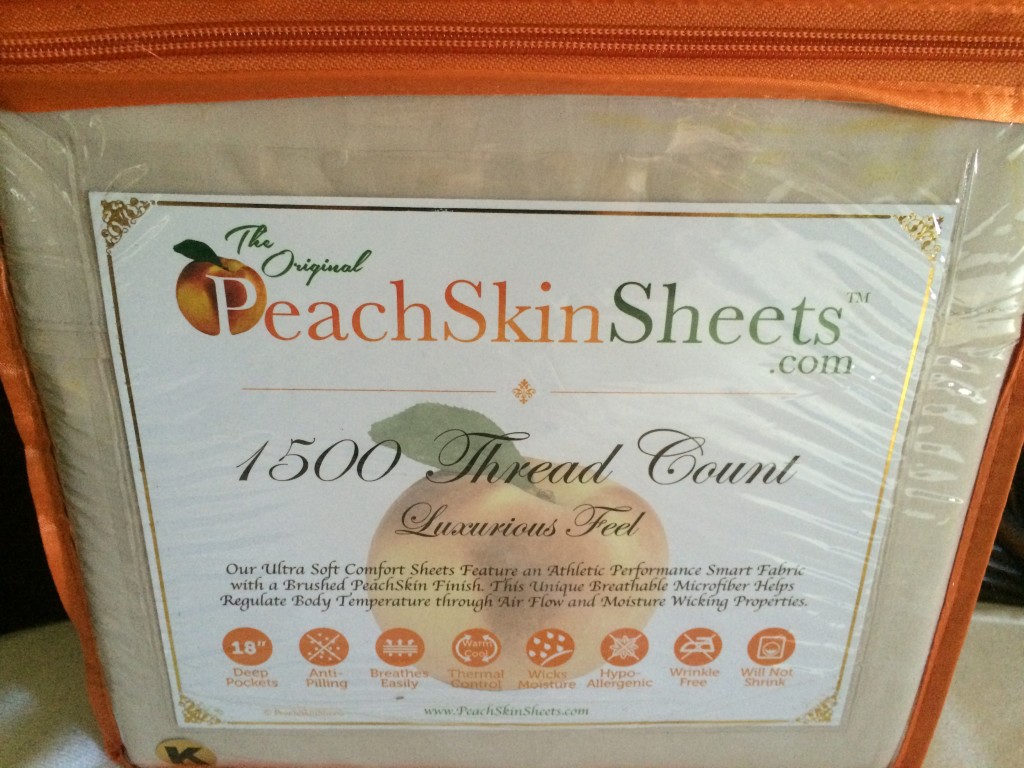 peachskin sheets ivory