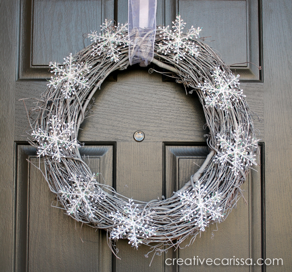 snowflake winter wreath