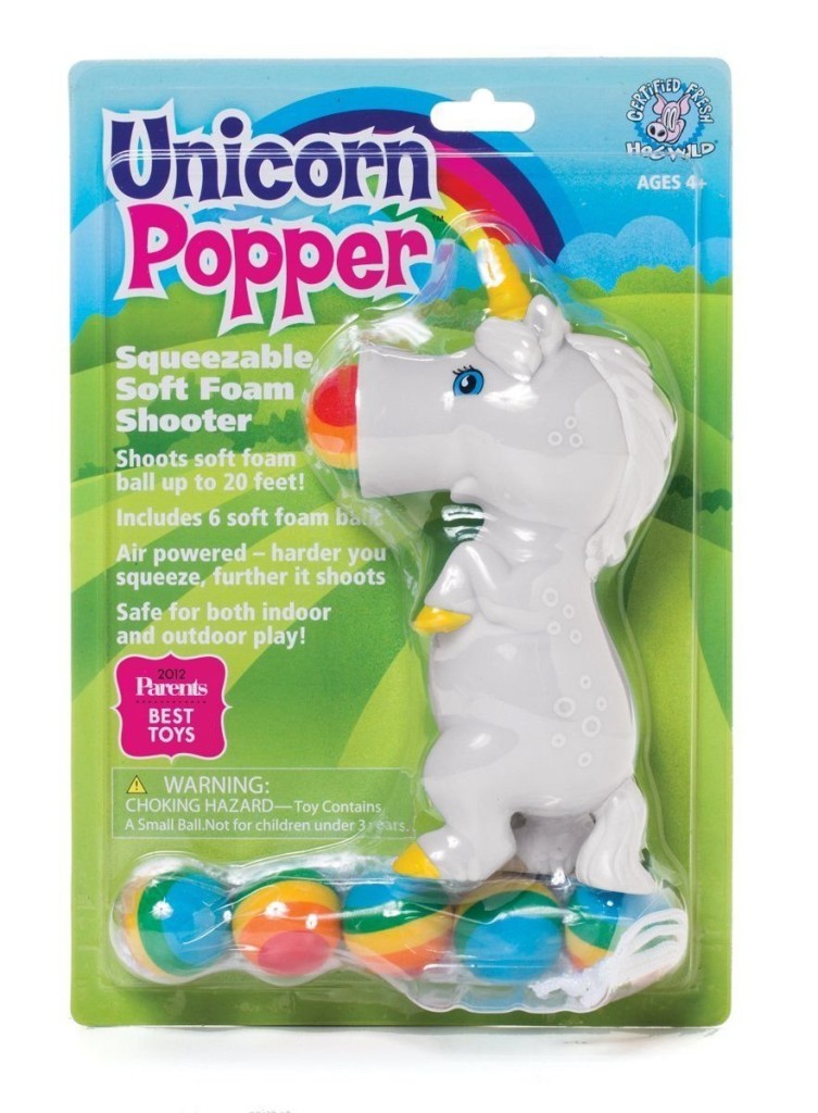 unicorn popper squeezable foam shooter hog wild