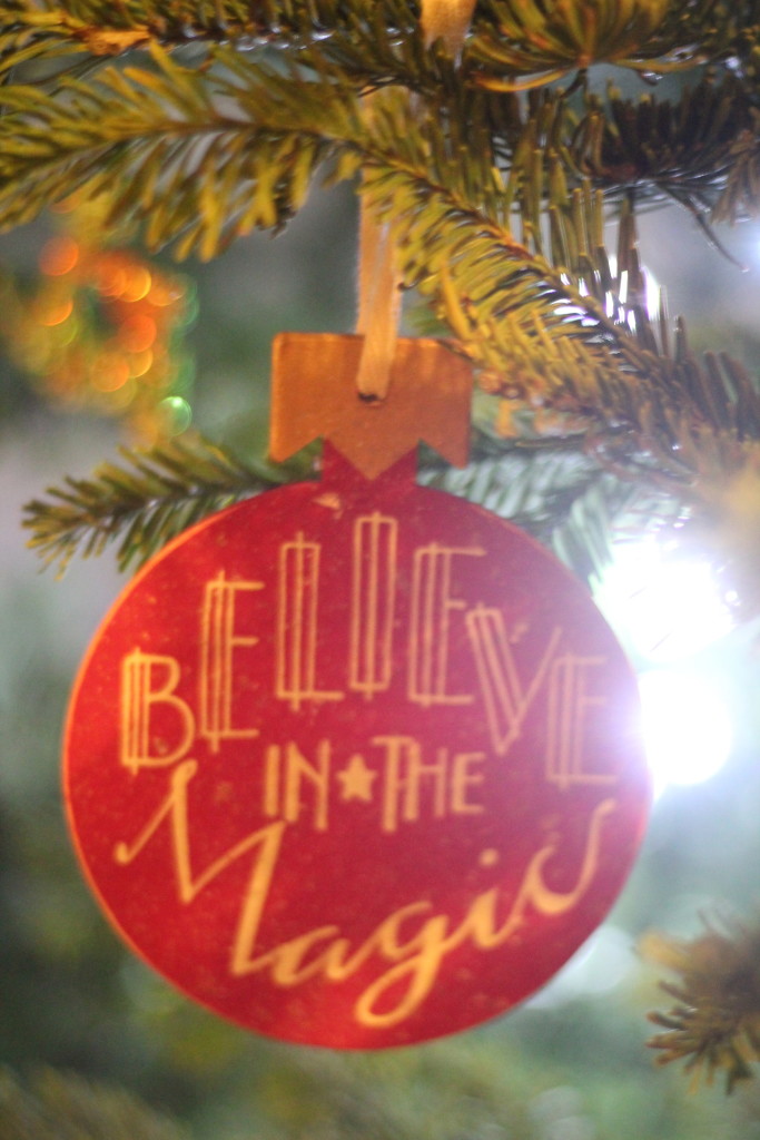 Believe in the Magic christmas ornament
