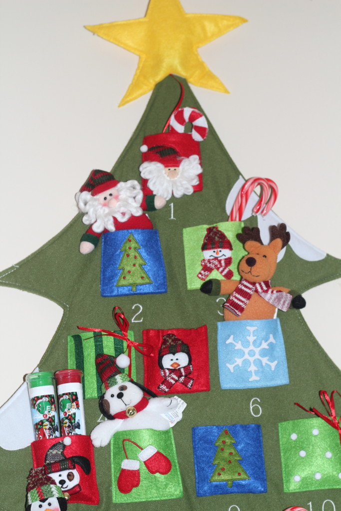 christmas tree advent calendar for kids