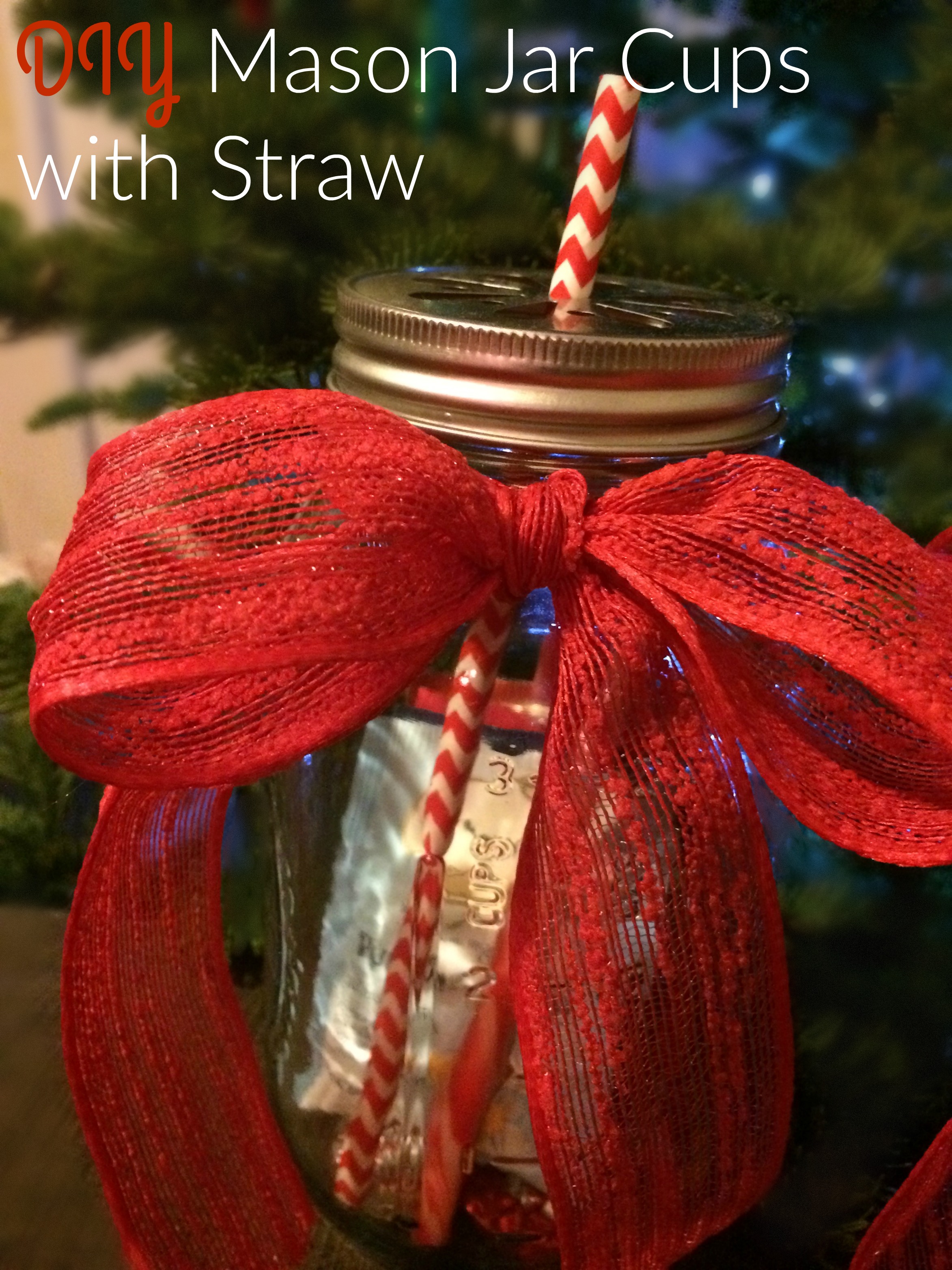 DIY Mason Jar Straw Lids