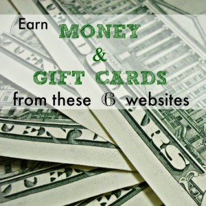 earn money and gift cards from these websites