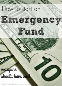 how to start an emergency fund