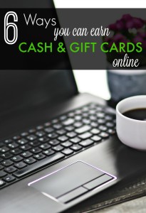 ways to earn cash and gift cards online