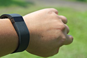 fitbit charge HR on wrist