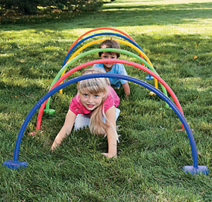 crawl through arches obstacle course ideas