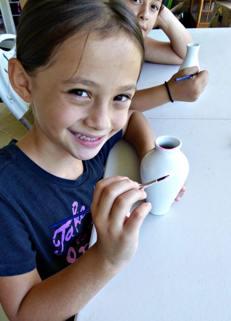 painting-their-own-pottery-vases