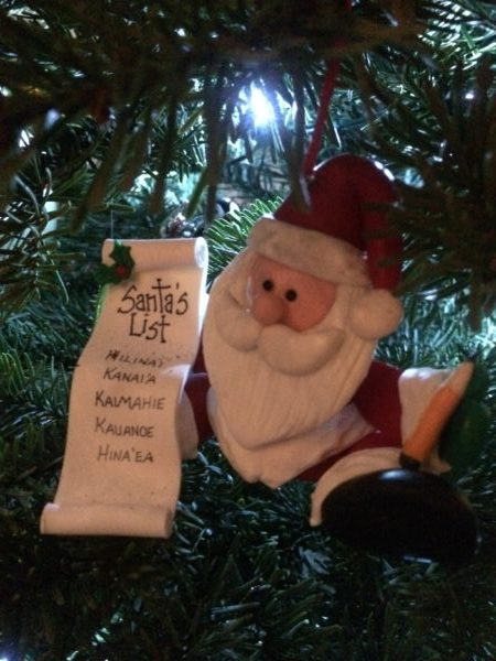 personalized santa list ornament