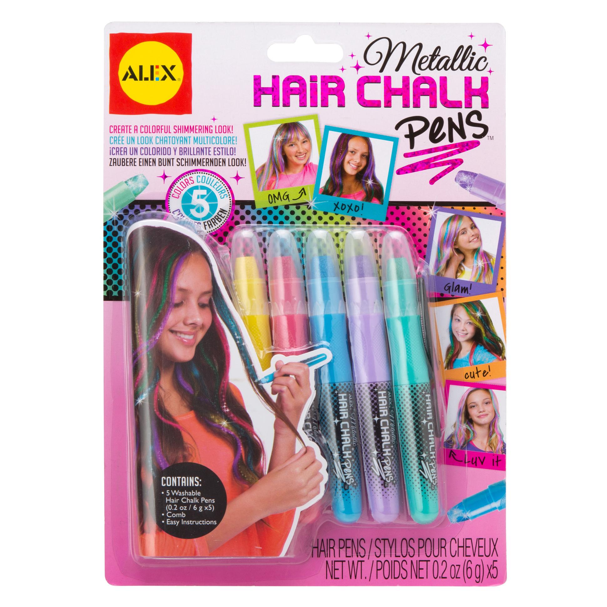 metallic-hair-chalk-pens