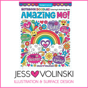 notebook doodles amazing me coloring & activity book jess volinski