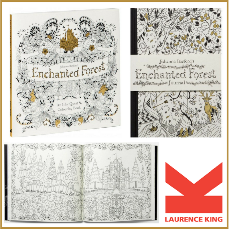 laurence king enchanted forest journal and inky quest coloring book