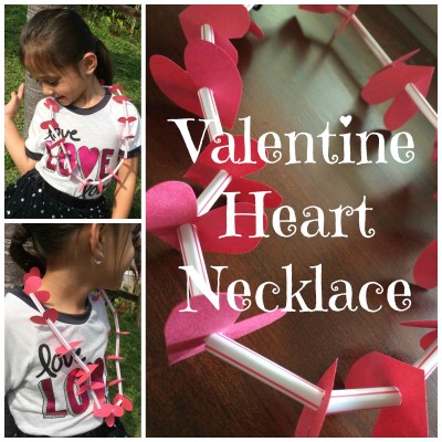 DIY Valentine’s Day Heart Necklace