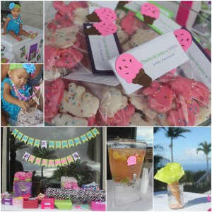 Ice Cream Birthday Party Favors ideas