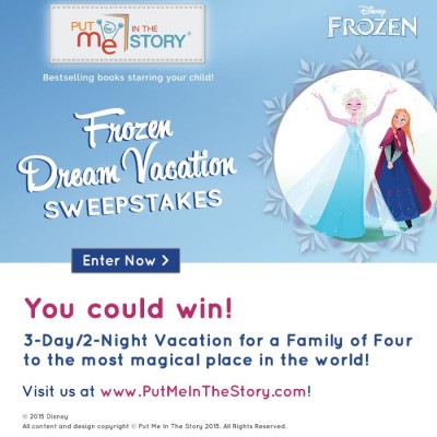 A Frozen Dream Vacation Sweepstakes: You could win a trip to Orlando!