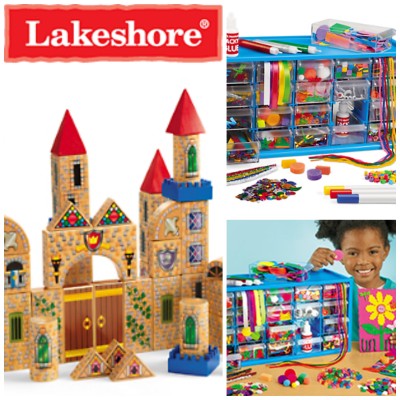 Castle Blocks & Art Supply Center from Lakeshore + Giveaway