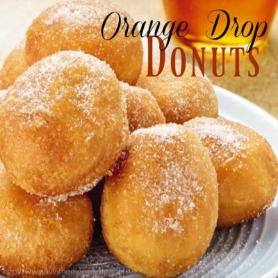 Orange Drop Donuts made with the T-fal 7-in-1 Multi-Cooker & Fryer